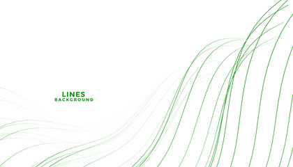 elegant abstract green way flowing lines background