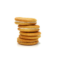 Sandwich cookies with vanilla fill