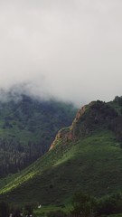 fog over the mountains