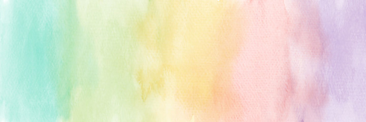 Bright colorful gradients hand-painted watercolor abstract background