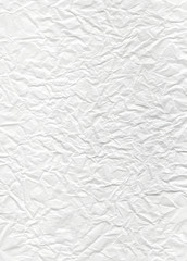 Vertical texture of crumpled paper. Substrate for poster.