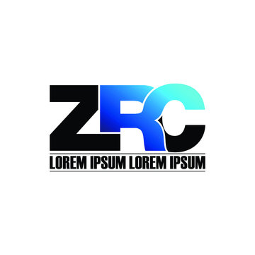 ZRC letter monogram logo design vector