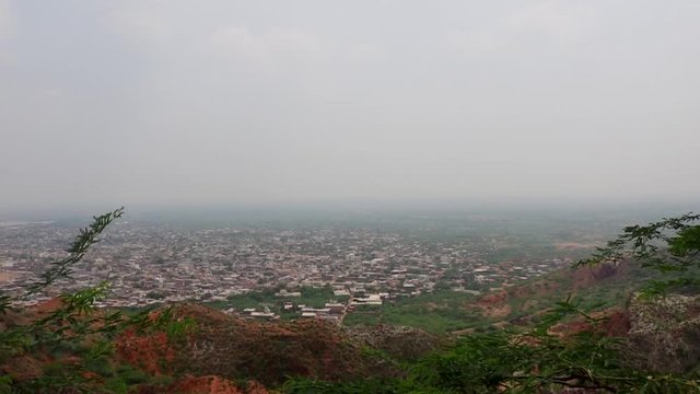 Top view of Kallar Kahar Pakistan