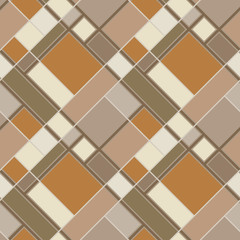 Patchwork, mosaic and geometric elements, seamless pattern.