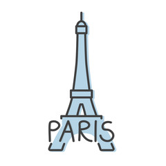 symbol of Paris concept - vector illustration