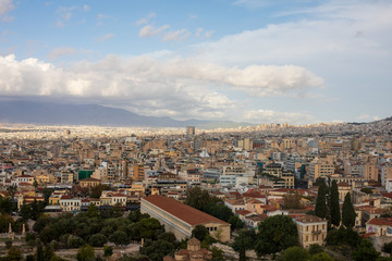 Fototapeta premium aerial view of athens