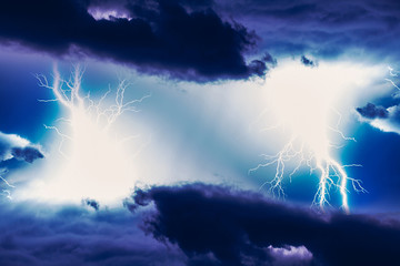 Thunderstorms are massive clouds with thunder and lightning discharges in the sky