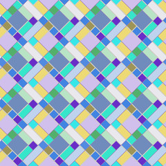 Patchwork, mosaic and geometric elements, seamless pattern.