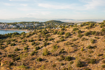 Fototapeta na wymiar view of the coast of greece