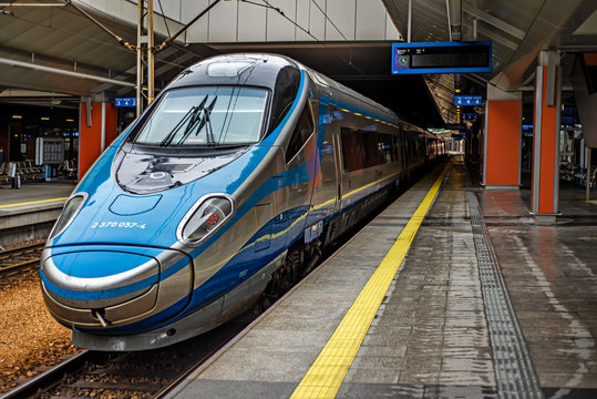 Passenger train- Pendolino.