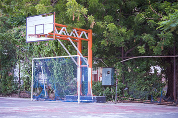 Obraz premium 6 January 2016, Jakarta, Indonesia: Basketball-Football Court, Jakarta, Indonesia.