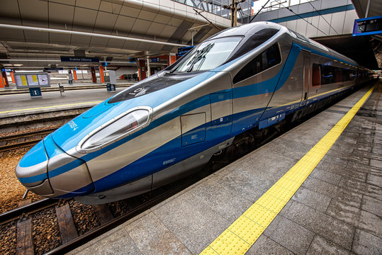 Passenger train- Pendolino.