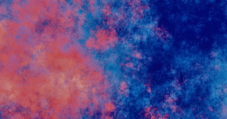 Vibrant abstract background for design. Blurry color spots, blue, orange, red.