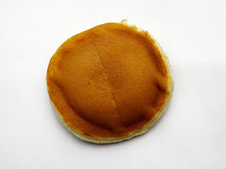dorayaki pancake on white fabric background