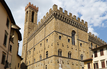 Fototapeta na wymiar View of the Bargello Palace in Florence