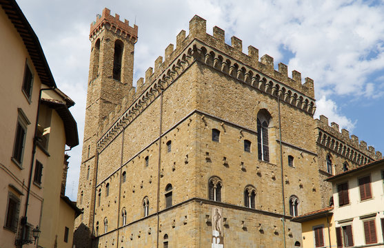 View of the Bargello Palace in Florence