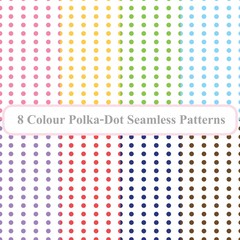 Polka Dot seamless pattern background. Vector illustration for elegant design.