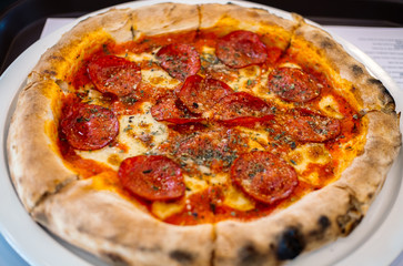 pizza on a plate