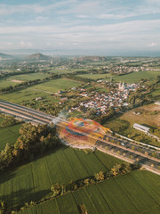 aerial view of the city