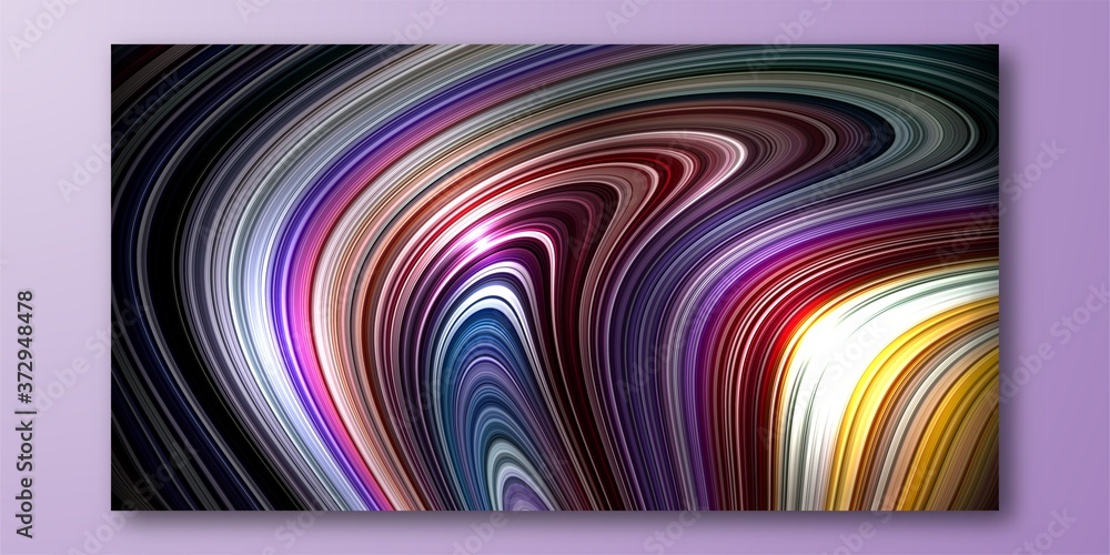 Poster abstract colorful flow and liquid wave vector background