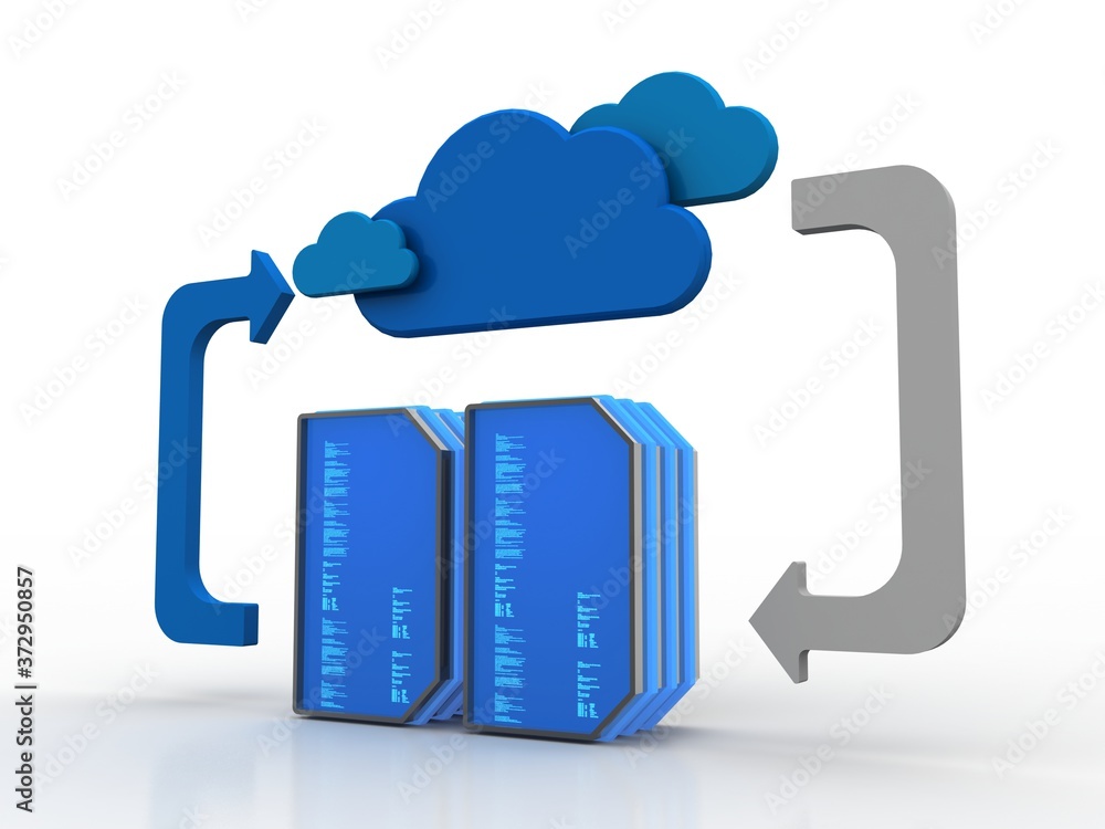 Poster 3d rendering high speed 16gb sd flash memory cards with cloud