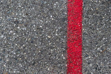 Ligne rouge sur un sol gris - Arrière plan motif graphique