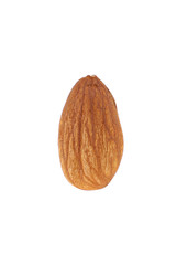 Almond isolated. Almonds on white background. Almond set. Full depth of field.