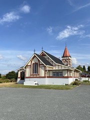 Église protestante à Rotorua, Nouvelle Zélande