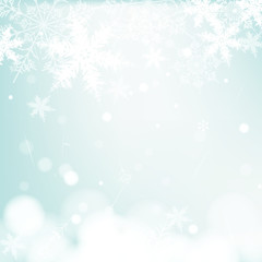 christmas background with snowflakes