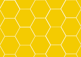 Fondo amarillo de panal de abejas con celdas