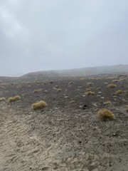 Lande volcanique du parc Tongariro, Nouvelle Zélande	