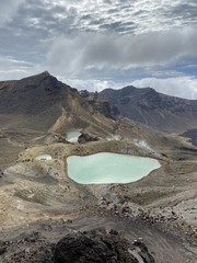 Lac volcanique du parc Tongariro, Nouvelle Zélande