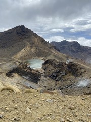 Paysage volcanique du parc Tongariro, Nouvelle Zélande