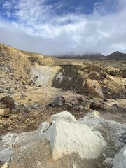 Paysage volcanique du parc Tongariro, Nouvelle Zélande
