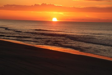 Fototapeta premium twilight sunrise at the beach