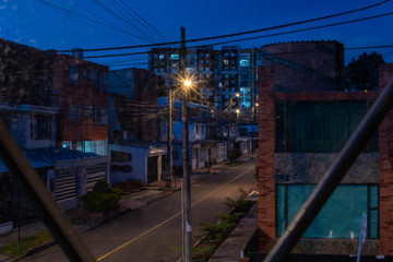 Obraz premium long exposure street