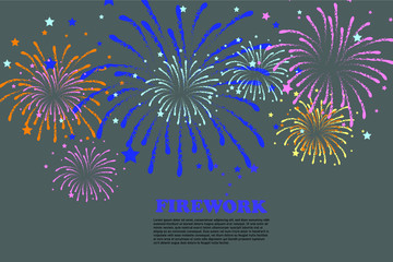 colorful fireworks background