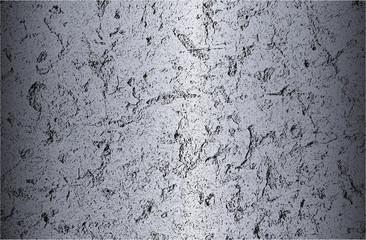 Distress old cracked concrete vector texture. EPS8 illustration. Black and silver grunge background. Stone, asphalt, plaster, marble.