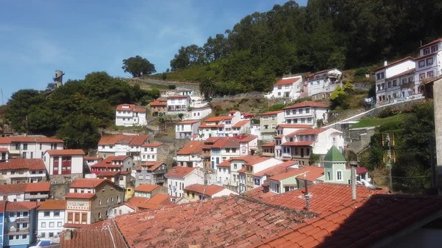  Cudillero, beautiful coastal village in Asturias near of Galicia. Spain