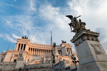 Altar of the Fatherland (Altare della Patria) or Vittoriano built by Victor Emmanuel II, Rome