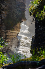 waterfall in the mountains, Alberta