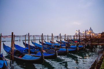 gondolas on grand canal venice