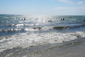 People Bathe In The Sea