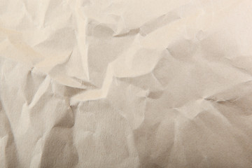 White scrunched paper surface