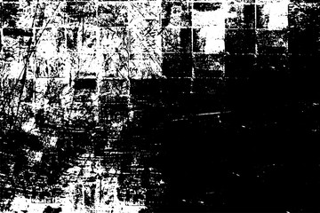 Dirty grunge background. The monochrome texture is old. Vintage worn pattern. The surface is covered with scratches
