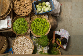 A scene from Panjim Market, a South Indian Market in the state of Goa