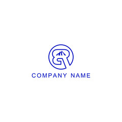 Fototapeta premium br icon vector logo design. br template quality logo symbol inspiration