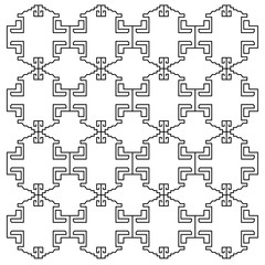 LUXURY DESIGN ORNAMENTS GEOMETRIC AZTECS PATTERN