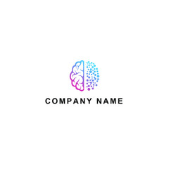 brain icon vector logo design. brain template quality logo symbol inspiration