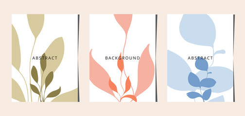 Line art flower set. One line drawing. Fancy line art. Trendy concept for the logo, card, banner, poster flyer,  vector illustration.